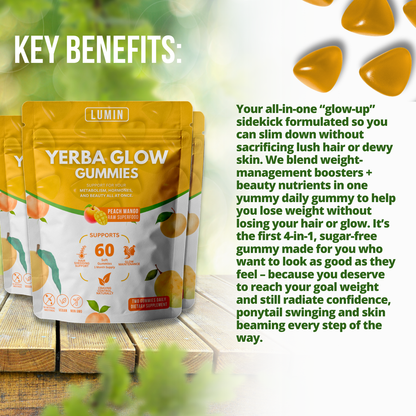 LUMIN - Yerba Glow Gummies