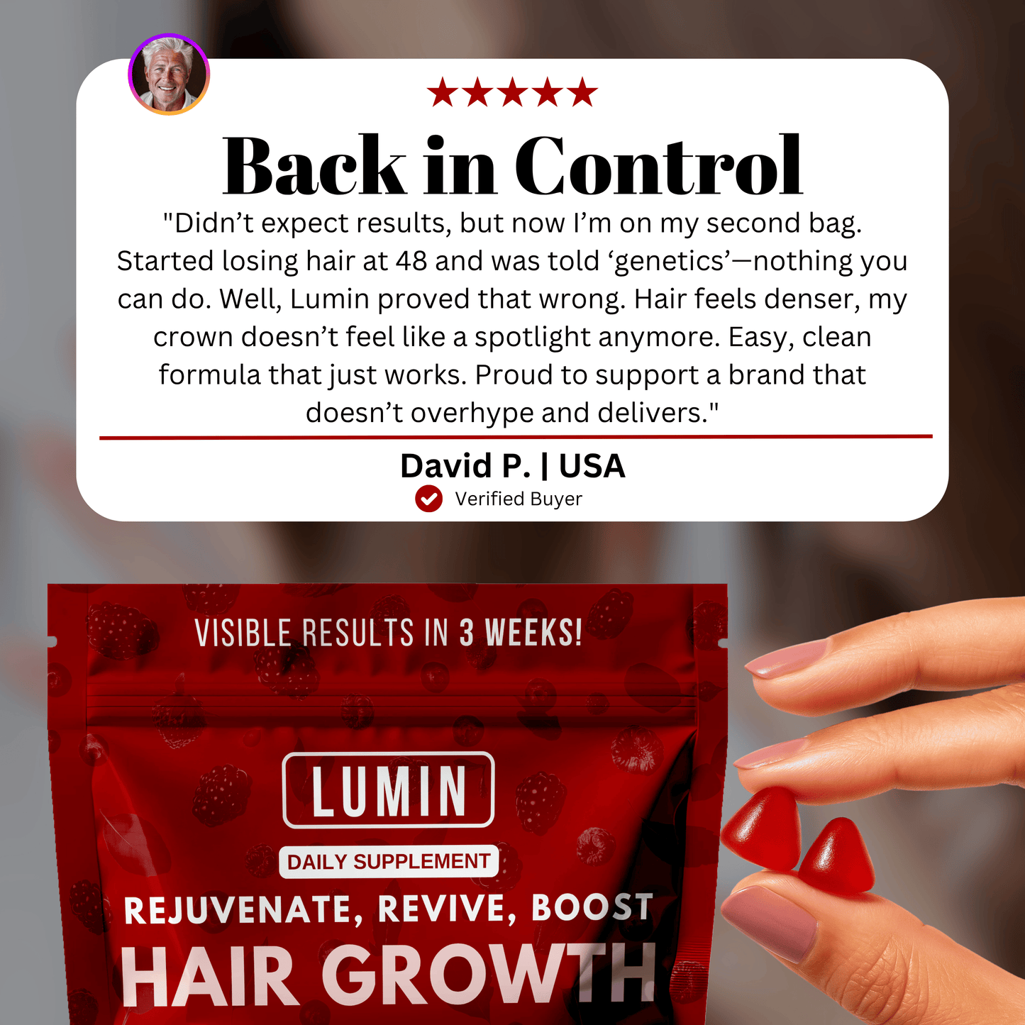 LUMIN - RRB Hair Growth Gummies