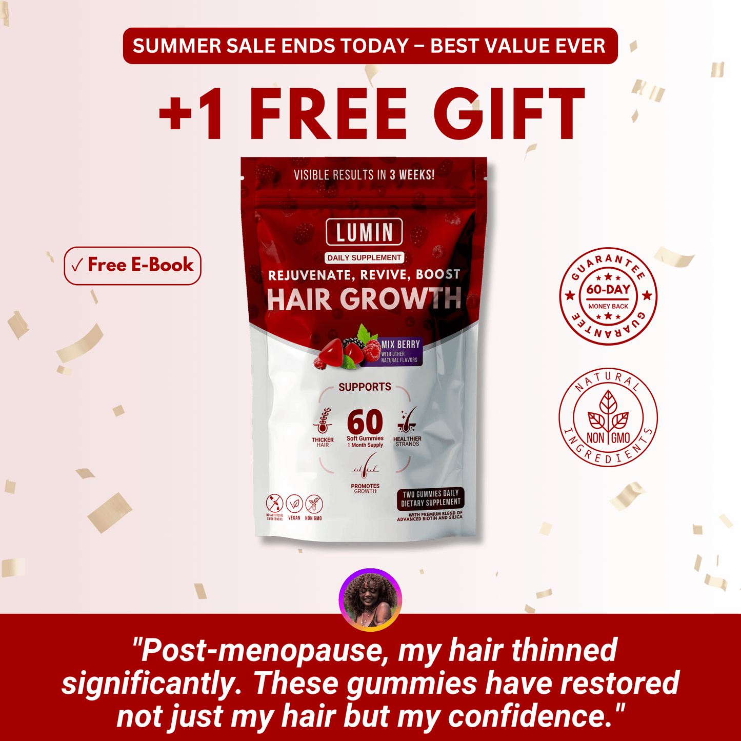 LUMIN - RRB Hair Growth Gummies