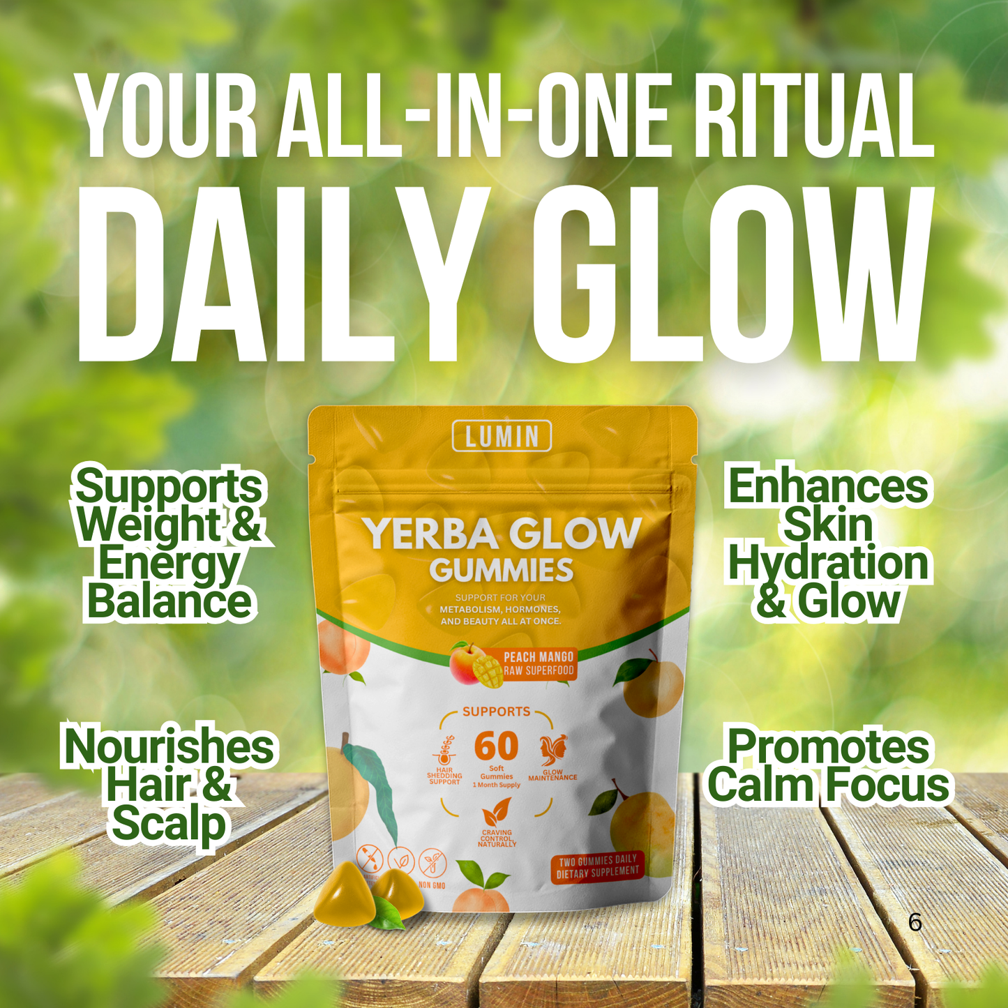 LUMIN - Yerba Glow Gummies