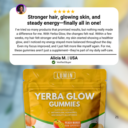 LUMIN - Yerba Glow Gummies