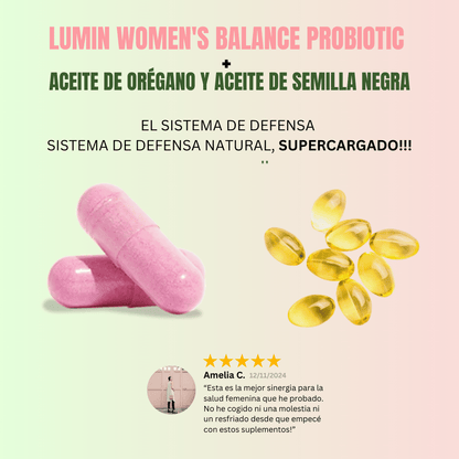 Lumin Aceite de Orégano y Aceite de Semillas Negras