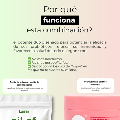 Lumin Aceite de Orégano y Aceite de Semillas Negras