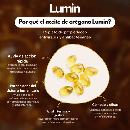 Lumin Aceite de Orégano y Aceite de Semillas Negras